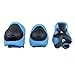 Kids Sports Knees Elbows Wrists Head Support Protection Helmet Set for Unisex Toddler Children Extreme Sports Youth Roller Bicycle BMX Bike Skateboard Protector Guards Pads -7 Pcs(Blue)