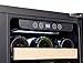 Kalamera 30'' Wine Cooler 66 Bottle Dual Zone Built-in and Freestanding with Stainless Steel and Glass French-Door Style