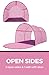 Alvantor Starlight Bed Canopy Dream Kids Play Tents Playhouse Privacy Space Twin Sleeping Indoor Stars Boys Girls Toddlers Pop Up Portable Frame Curtains Pink, Patent Pending