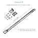 Unicook Stainless Steel Grill Tube Burner 4 Pack, Universal Adjustable Pipe Burner, Gas Grill Replacement Parts, Extend from 14