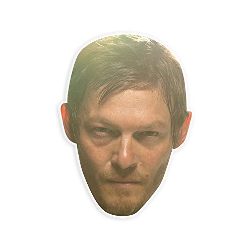 Serious Walking Dead Daryl Mask by RapMasks - 12” x 9” Waterproof Laminated