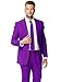 Opposuits Purple Prince Solid Purple Suit For Men Coming With Pants, Jacket and Tie, Purple Prince, US36
