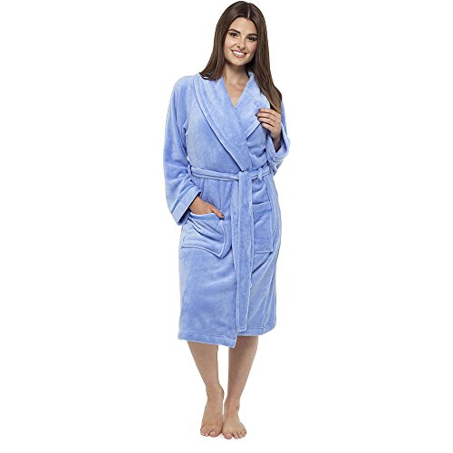 Style It Up Ladies Luxurious Soft Dressing Gown Hooded Plain | Desertcart  Barbados