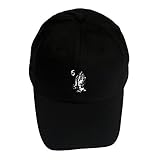 Huo Wan k Dad Hat Cap Baseball Adjustable Snapback 3D Embroidered Black