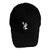 Huo Wan k Dad Hat Cap Baseball Adjustable Snapback 3D Embroidered Black