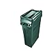 Rubbermaid Commercial Products Slim Jim Trash Can Swing Lid, Green, Plastic, Compatible with 23-Gallon Slim Jim Containers/Garbage Can
