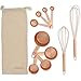 Juvale Stainless Steel Kitchen Cooking Baking Utensils 10 Piece Tool Set, Rose Gold