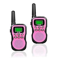 JRD&BS WINL Toys for 3-12 Year Old Boys, Walkie Talkies for Kids Toys for 3-12 Year Old Girls,5-9 Year Old Girl Birthday Gift,HK-588 1Pair(Pink)