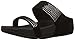 FitFlop Women's Flare Slide Sandal,Black,6 M US