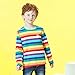 Moon Tree Toddle Boys Rainbow Striped Shirt Cotton Long Sleeve T-Shirts 3T