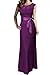 Miusol Women's Elegant Floral Lace Sleeveless Halter Bridesmaid Maxi Dress