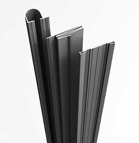Complete Door Safety Shield Set | Finger Pinch Protector Guards for Door Hinges (96", Black)