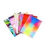 giokfine Nail Sticker, 16PCS Nail Art Stickers Flame Reflections Tape Adhesive Foils DIY Decoration Nail Decor (B)