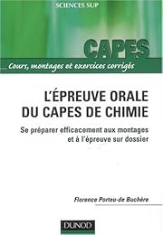 L' épreuve orale du CAPES de chimie