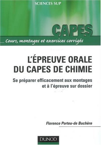 L' épreuve orale du CAPES de chimie