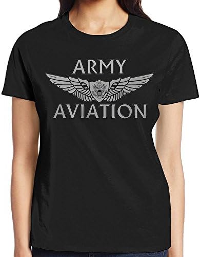 YCURNMM Women US Army Aviation with Aircrew Wing Shirt,Adult Shirt,Leisure Shirt,Short Sleeve Shirt
