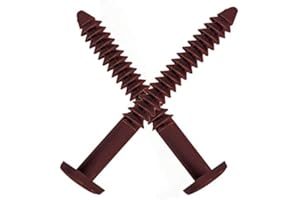 WINDOWPRO (Burgundy Wineberry) Pack of 12 Vinyl Shutter Fastener Spikes Loks for Installing Decorative Exterior Vinyl Shutters (Burgundy)