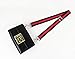 Wide Shoulder Strap Adjustable Replacement Belt Guitar Style Cross body Handbag Purse Strap (Silver Hook-Black red Black)