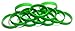 TheAwristocrat 1 Dozen Multi-Pack GREEN Wristbands Bracelets Silicone Rubber - Select from a Variety of Colors (Green, Adult (8
