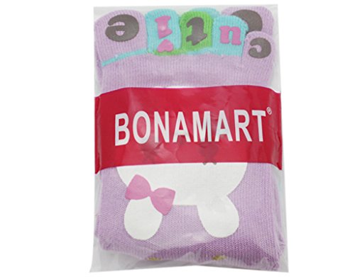 BONAMART 1 Pack Kids Girls Boys Split 5 Toes Crew Toe Cartoon Socks 5-8 Years Old - Thumbnail 2