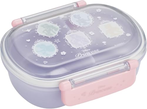 スケーター(Skater) 弁当箱 子供 360ml ふわっと盛れるフタ 日本製 ランチボックス 1段 食洗機対応 レンジ対応 ディズニー プリンセス シルエット 女の子 QAF2BAAG-A