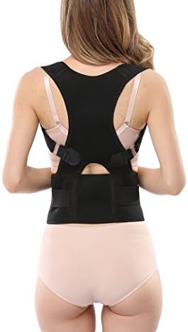 DellyKa Posture Corrector Back Brace Shoulder Waist Support Helps Lumbar Problems and Bad Posture, Prevents Slouching (XXL)