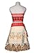 Angelaicos Womens Natives Polynesian Princess Costume Red Dress Necklace Suits (M)