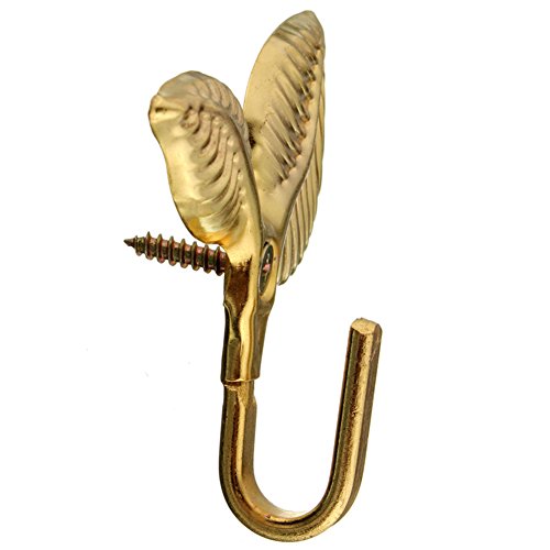 Freedi Curtain Holdbacks Wall Mounted Tieback Tassel Hanger for Draperies Decorative Vintage (Gold)