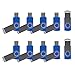 10-Pack 4GB USB 2.0 Blue Flash Drives for Saving and Transferring Small Files