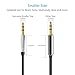 Aux Cable Syncwire 3.5mm AUX Cord (3.3Ft, 1M) - [Ultra-Slim, Copper Shell, Hi-Fi Sound] Auxiliary Audio Cable for Headphones, Car/Home Stereos, iPod, iPhone, Ipad, Echo Dot, Beats, Sony & More - Black