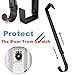 Finebaby Adjustable Wreath Hanger for Front Door, Christmas Soft Foam Pad Over The Door Hook Hanger for Front Door, Glass Door, Bedroom, Bathroom, Kitchen (1pack)