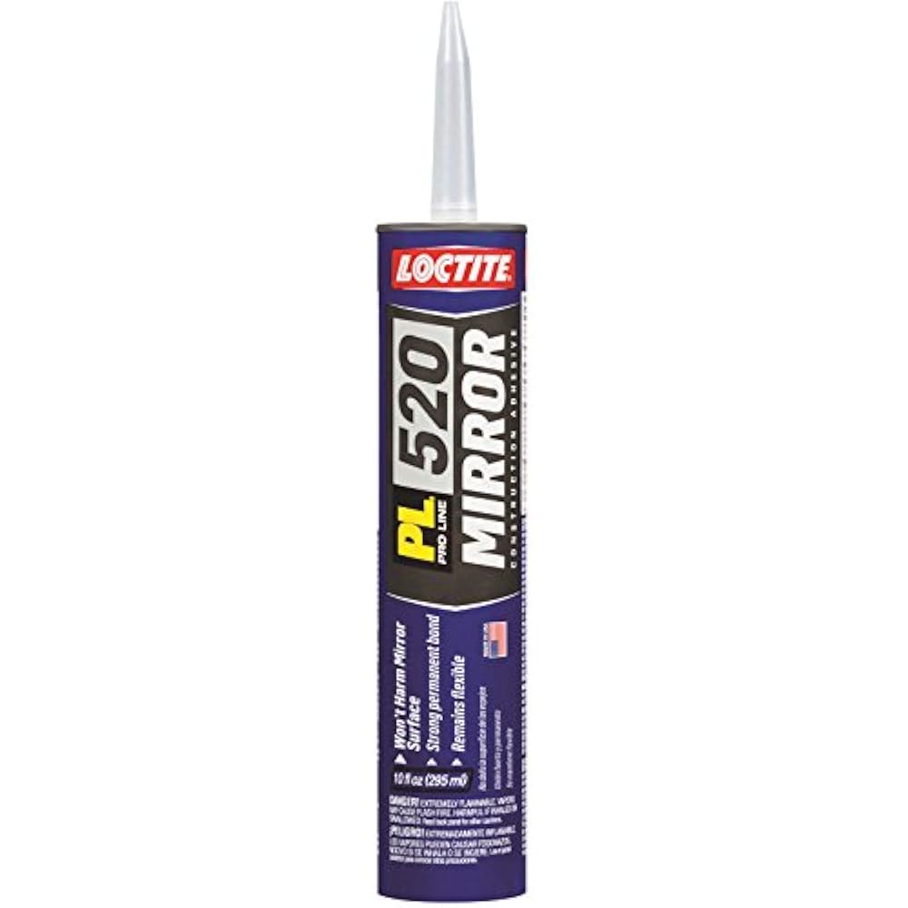 Loctite 520 Mirror Construction Adhesive 10Ounce Cartridge (1650979