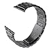 Fose Stainless Steel Metal Replacement Bands with Plastic Plated Case for Apple Watch - Black Band with Case for 42mm