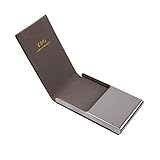 CC1011 Grey Business Creative Formal Wear Young Accessories Card Holder Black Leather Card Case Perfect Dad Gifts By Y&G