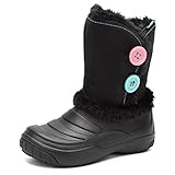 CIOR Kids' Slip-on Winter Suede Snow Boots Outdoor Fashion Warm Fur Boots (Little Kid/ Big Kids)