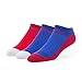 NHL New York Rangers Women's '47 Gait Sport No-Show Socks, Medium, 3-Pack