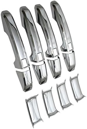 Chrome Handle Cover with Keyless Access and Inner Door Surround Trim Combo fit for Range Rover Evoque by xktuning
