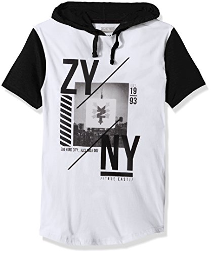 Zoo York Men's Short Sleeve Hoodie, Framed White, Small