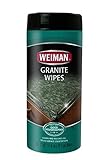 Weiman Products 30Ct Granite Wipes Dusters & Polishing Cloth(2Pack)