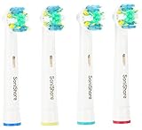 Generic Floss Action Replacement Heads for Oral B Toothbrushes [4, 8, 12, 20 Packs Available]