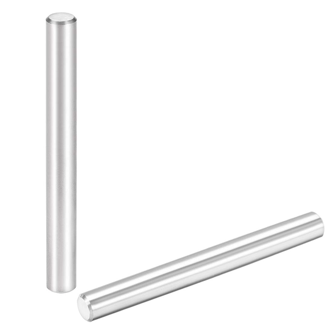 TOP-VIGOR 2Pcs 10mm x 100mm Dowel Pins Shelf Support Pegs, 304 Stainless Steel Cylindrical Shelf Support Pin Fasten Elements Silver Tone