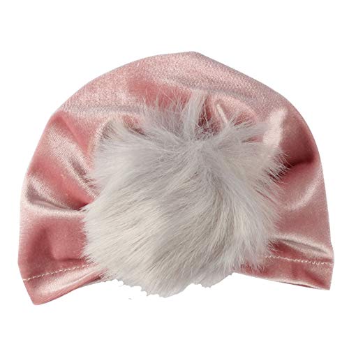 Udolove Baby Headband Set- Girl Soft Turban Knot Rabbit Headwrap Hospital Hat (11pcs Velvet Hairball Set) - Thumbnail 4
