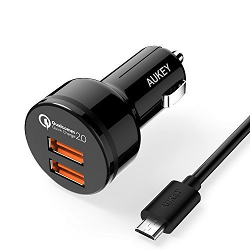 Caricabatterie Auto Aukey Quick Charge 2.0 2 Porte USB