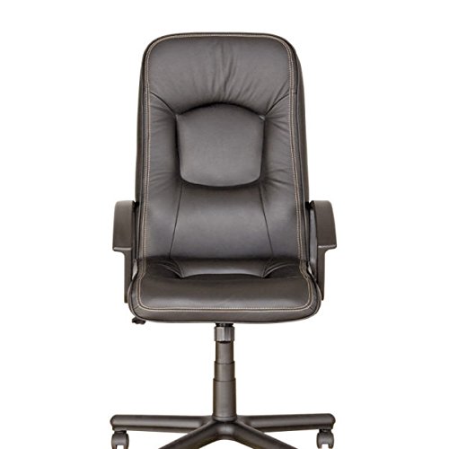 CHAISE-EXPERT-Omega-Poltrona-di-direzione-sincrono-ergonomico-professionaleAltezza-di-Seduta-50--59-cm-Sedia-di-Ufficio-basculante-girevole-Altezza-regolabileEco-Pelle-Nero