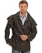Outback Trading Standard 5020 Bush Ranger Waterproof Breathable Long Sleeve Oilskin Cotton Western Duster Jacket, Brown, Small