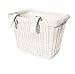 Colorbasket Adult Front Handlebar Rectangle Bike Basket (White)