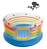 INTEX Inflatable Jump-O-Lene Transparent Kids Bouncer & Quick Fill Air Pump