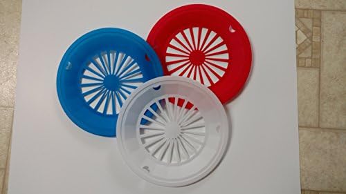 12 Red White and Blue Paper Pate Holders