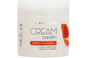ARAVIA Paraffin Cream for Hands and Foot Care with with Orange Lemon and Jojoba oils | Cold Method of Paraffin Therapy | 300 ml 10.1 Fl Oz