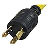 Conntek-20311-025-25-Feet-103-30-Amp-125-volt-L5-30P-Locking-Plug-to-Tri-outlets-with-Light-indicator